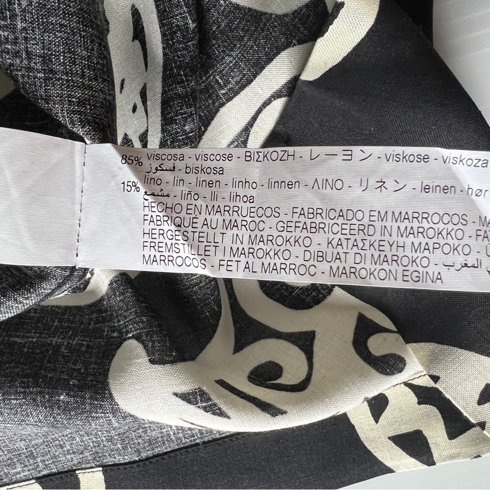 NWT ZARA PAISLEY PRINT SHIRT BLACK | 5566/114 - Picture 16 of 16